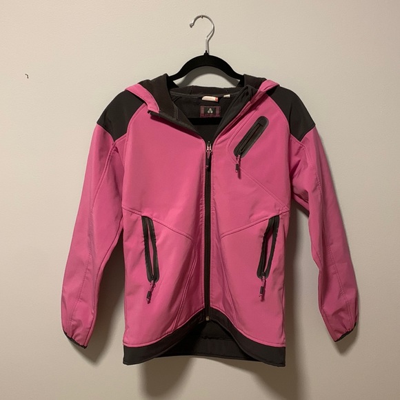 Soft Shell pink outerwear jacket - Picture 2 of 6